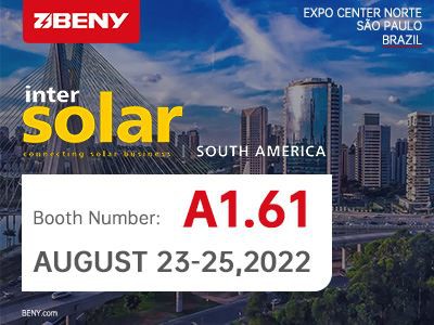Intersolar Amérique du Sud 2022 plus ZJBENY Electric, Stand : A1.61